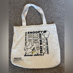 Peanuts Snoopy Canvas Tote Bag